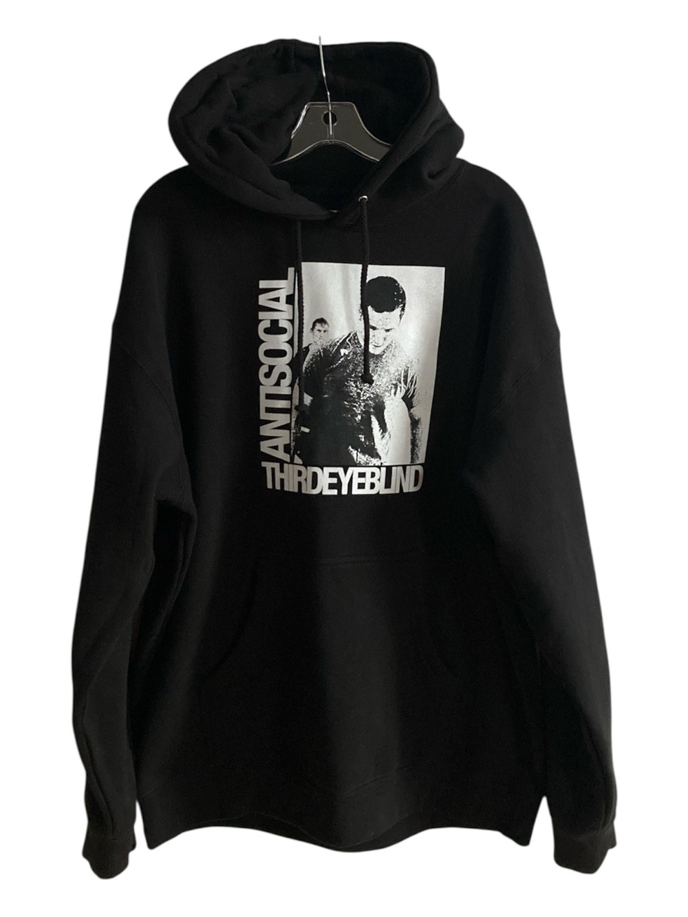 Anti Social Social Club Black Hoodie with Silver Claw Graphic - Women's Sweater - Picture 5 of 5